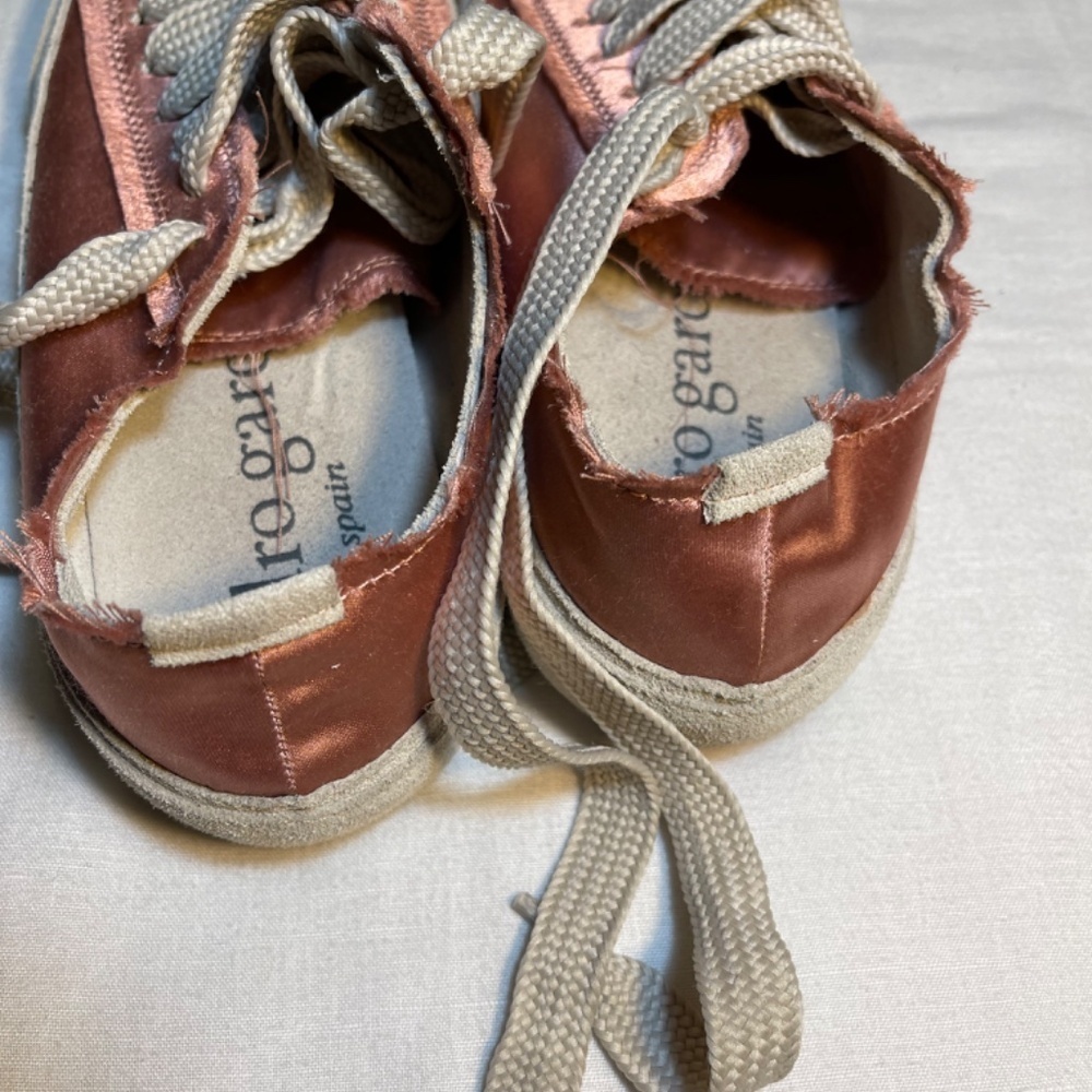 Rose Satin Sneakers suede lining - Picture 9 of 12